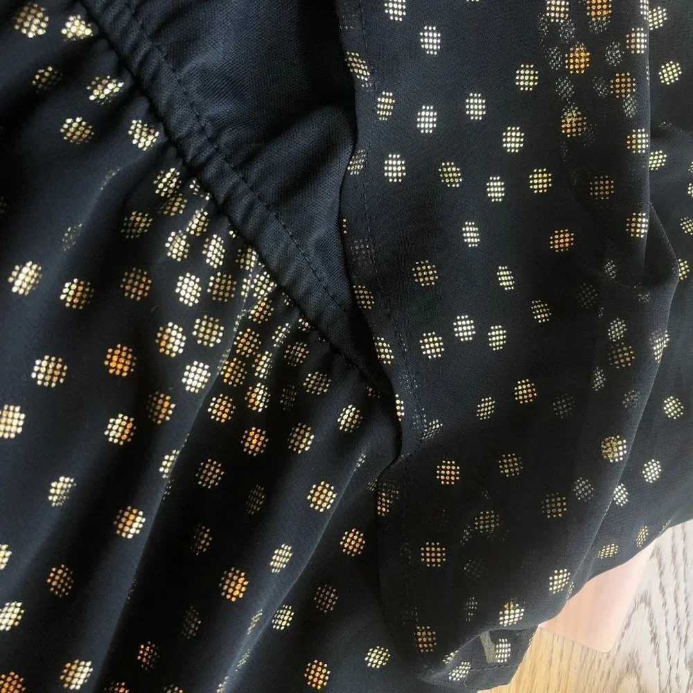 Forever 21 Black Gold Dress Medium NWT